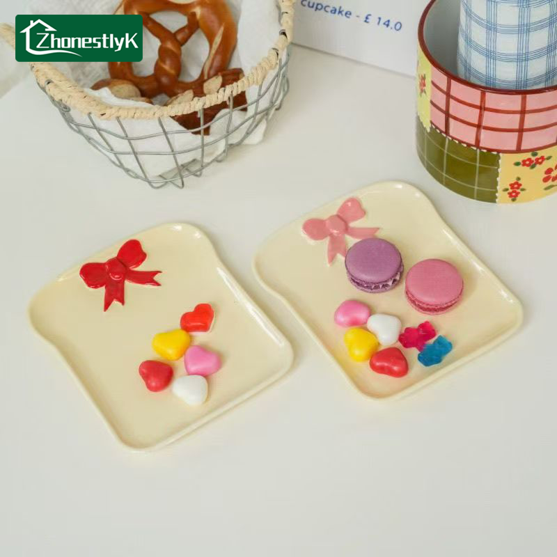Kitchen Baking Dishes - Изысканные керамические тарелки в форме банта