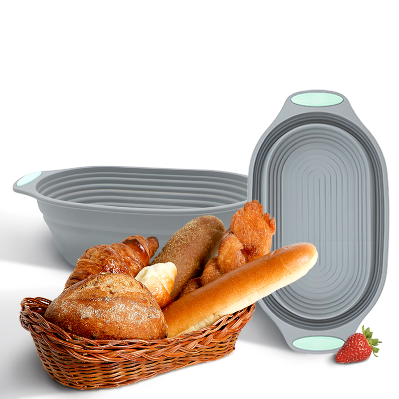Kitchen And Baking Tools - Силиконовая складная корзина для расстойки хлеба