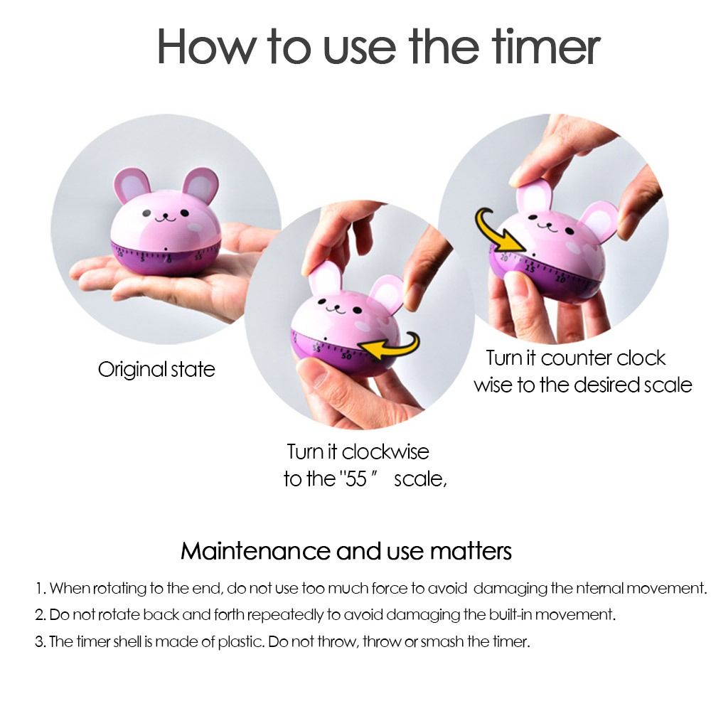 Милый механический таймер с жи – обзор и цена Kitchen Baking Timer