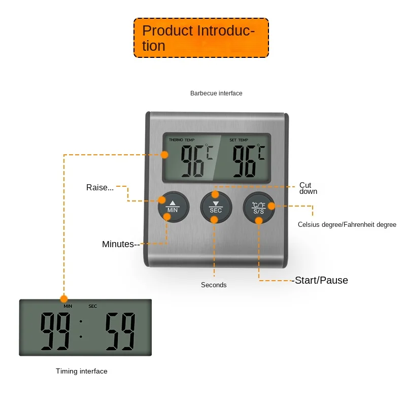 Tp700 цифровой дистанционный б – обзор и цена Kitchen Baking Timer