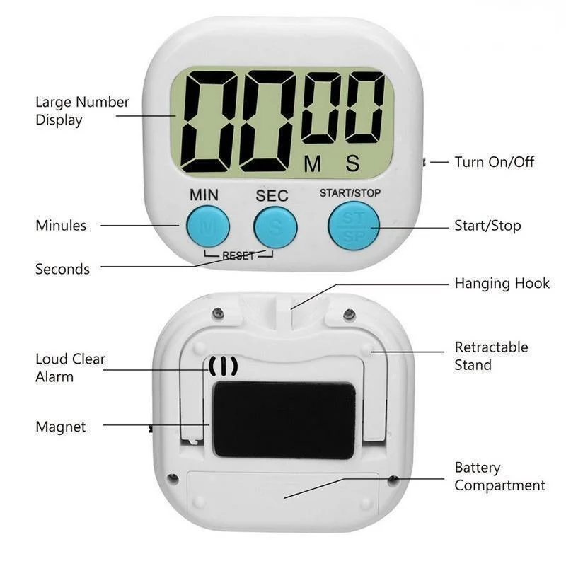 Мини-цифровой кухонный таймер  – обзор и цена Kitchen Baking Timer