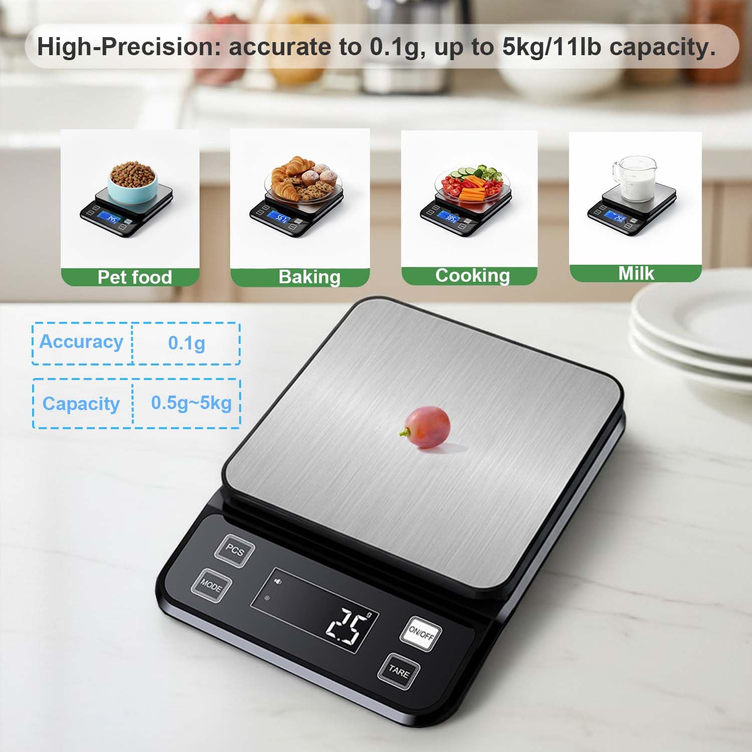 Новые водонепроницаемые цифров – обзор и цена Kitchen Scale Precise
