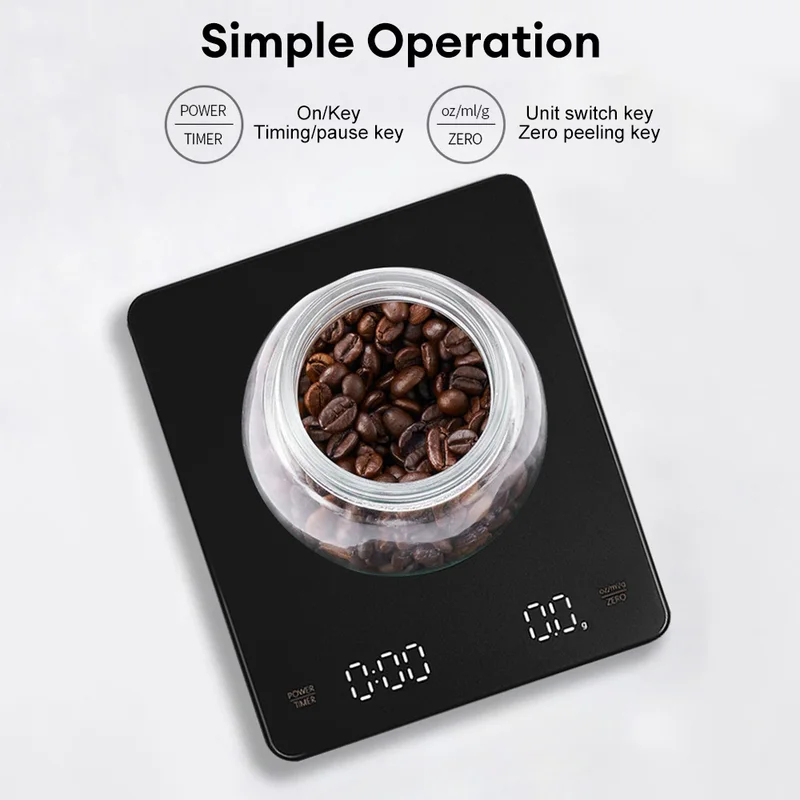 Цифровые весы для кофе с тайме – обзор и цена Kitchen Scale Precise